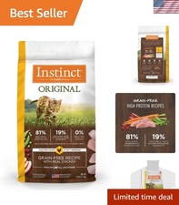Healthy Dry Cat Food with Real Chicken - 5 lb. High Protein  Grain-Free Formula