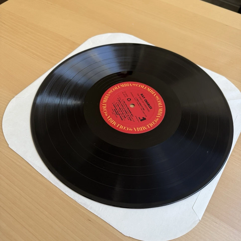 RAY CHARLES The Spirit Of Christmas 1985 1st US Press LP SHRINK! +Hype Excellent Foto 2 de 4