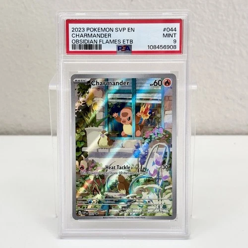 2023 Charmander 044 Scarlet & Violet Obsidian Flames ETB Promo Card PSA 9