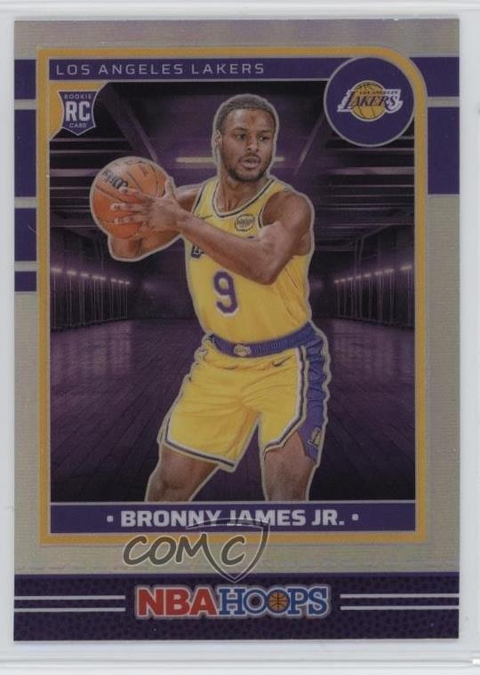 2024-25 Panini NBA Hoops Rookies Premium Silver Prizm Bronny James Jr #280 1gf1