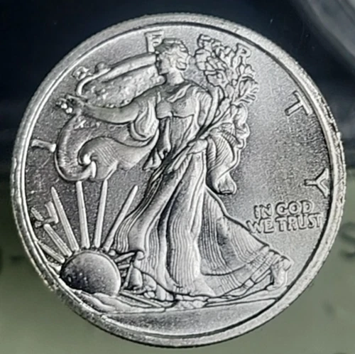 1/10th Silver .999  3.11 grams Silver Round BU