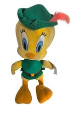 Plush Looney Tunes Tweety Bird Robin Hood 1997 Warner Bros 19  Original Tags Vtg