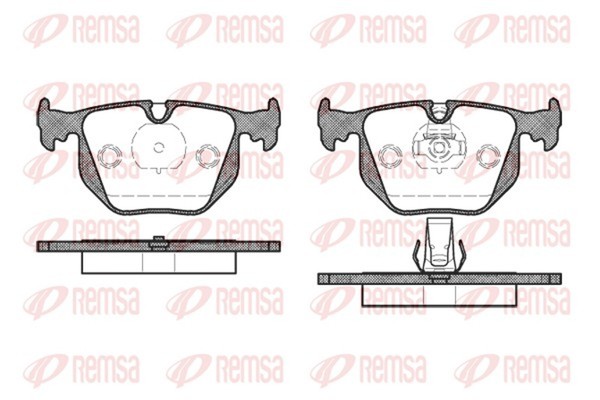 Bremsbelagsatz Scheibenbremse Remsa 0381.20 FüR X5 E83 E38 BMW X3 7Er 3Er E46 Z4-image
