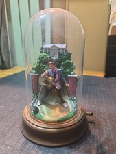 1993 Franklin Mint Elvis Presley Graceland *Love Me Tender* Music Box Under Dome