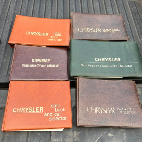 Vintage Lot of 6 Chrysler Automotive Data Books Car Selector Color Trim 1970s 80