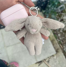 Jellycat Bashful Beige Bunny Plush Keychain Bag Charm Cute Bunny Gift - NWT