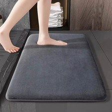 Super Absorbent Bath Mat Coral Velvet Non Slip Bathroom Floor Mat Door Mat Rug