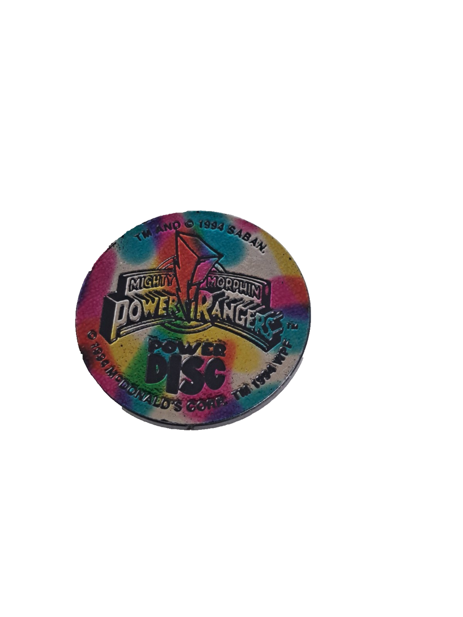 VTG. 1994 MIGHTY MORPHIN POWER RANGERS POWER DISC RARE McDonald's