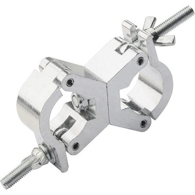 360° Swivel Pipe Clamp 25-35mm Aluminum Alloy Cross Connector