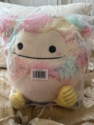 NEW Squishmallows 12  Diane the Peach Rainbow Pastel Bigfoot Gold Rain Boots