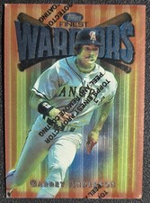 1997 Topps Finest Warriors Garret Anderson #21 Bronze Angels Protective Coating