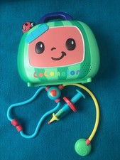Cocomelon Musical Doctor Check Up Case Set Kit Toy Green Lady Bug Set