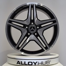 GENUINE MERCEDES-BENZ A CLASS AMG W176 5 TWIN 18" INCH BLACK/CUT ALLOY WHEELS X4