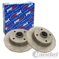 2X Japko Bremsscheiben 254Mm Voll Hinten Passend FüR Mazda 626 | 61305C