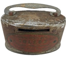 Vintage Advertising Metal Coin Bank TOLEDO Food Machines old