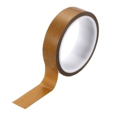 1 Inch x 33 Ft High Temperature PTFE Tape Fiberglass Adhesive Tape Brown