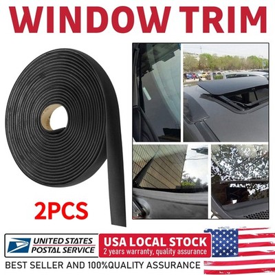 New Premium 2PCS 20mm x 4M Auto Window Seal Waterproof EPDM Weatherstrip Trim