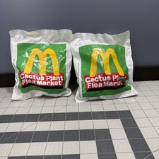 McDonald  s Cactus Plant Flea Market Happy Meal Sealed Figure Lot Of 2 Toys 2018
