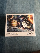 NEW Space Traveler Solar System 1000 Piece Jigsaw Puzzle Astronaut Moon Planets