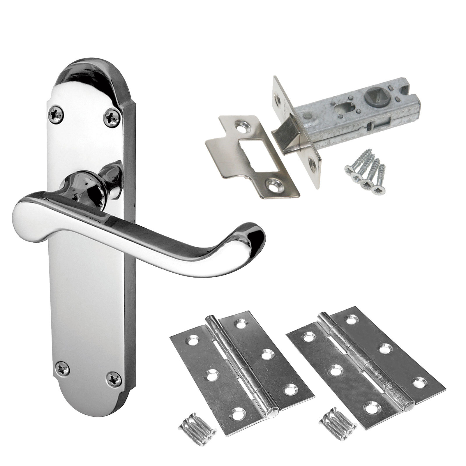 Epsom Internal Door Handle Packs Latch Lock and Bathroom Door Handles