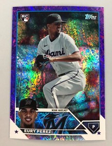 Eury Perez 2023 Topps Update Purple Foil #US139 #ed/799