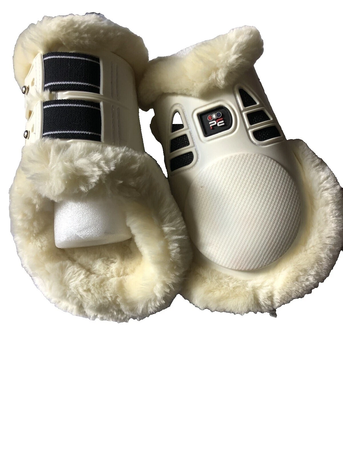 White Plastic Horse Boots