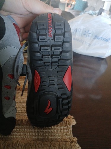 Specialized Womens Cycling Shoes Body Geometry EU 37 / US 6.5 Grey Black Red - Picture 7 of 7