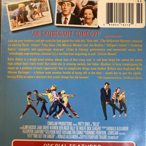 BILLIE DVD NEW & Factory Sealed Region 1 Full Frame Patty Duke & Jim Backus RARE - Picture 5 of 10