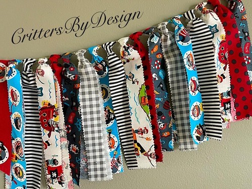 Pirate First Birthday Highchair Banner, Pirate Party Accessories “New Handmade” - Picture 3 of 3