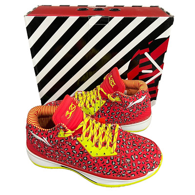 Way of Wade 2 Red Leopard Reflective Li Ning Size 14 Men s New