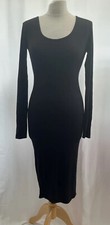 Boohoo Women's Black Long Sleeve Mini Dress Size 10