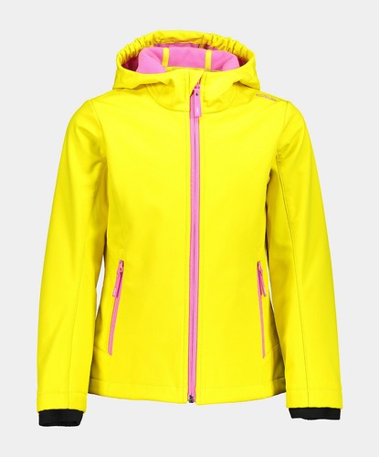 Veste Enfant CMP à Capuche Fixe - Softshell Coupe-vent Et