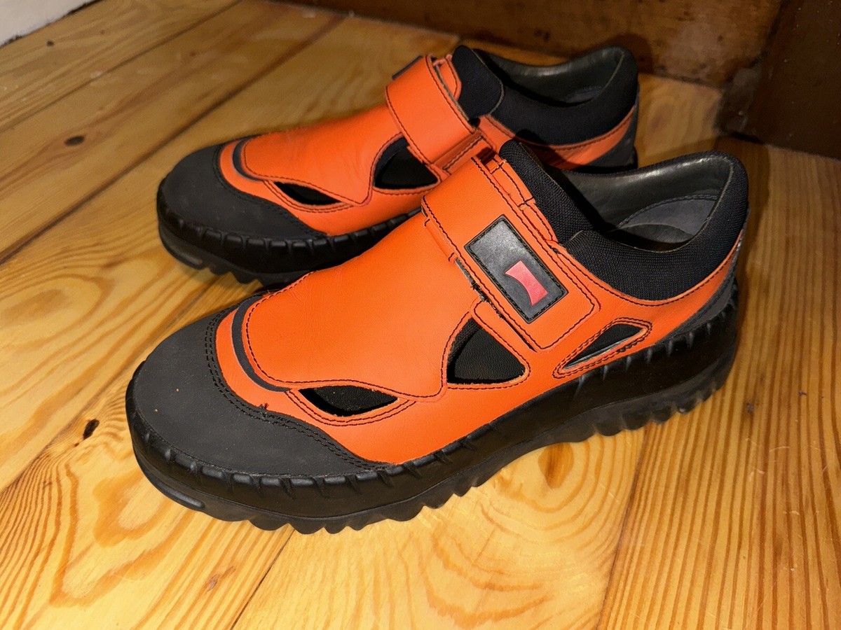 Kiko Kostadinov x Camper Together Orange Mary Jane Cut Out