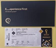 Match 3 England Iran 2022 FIFA World Cup Hospitality Ticket Stub & Case