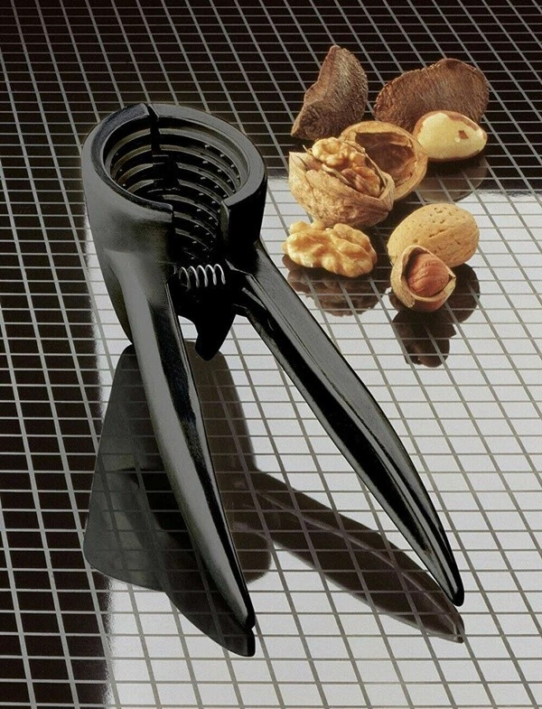 SCHIACCIANOCI E SVITA BOTTIGLIE CONICO IN ALLUMINIO SMALTATO NERO - Immagine 2 di 4