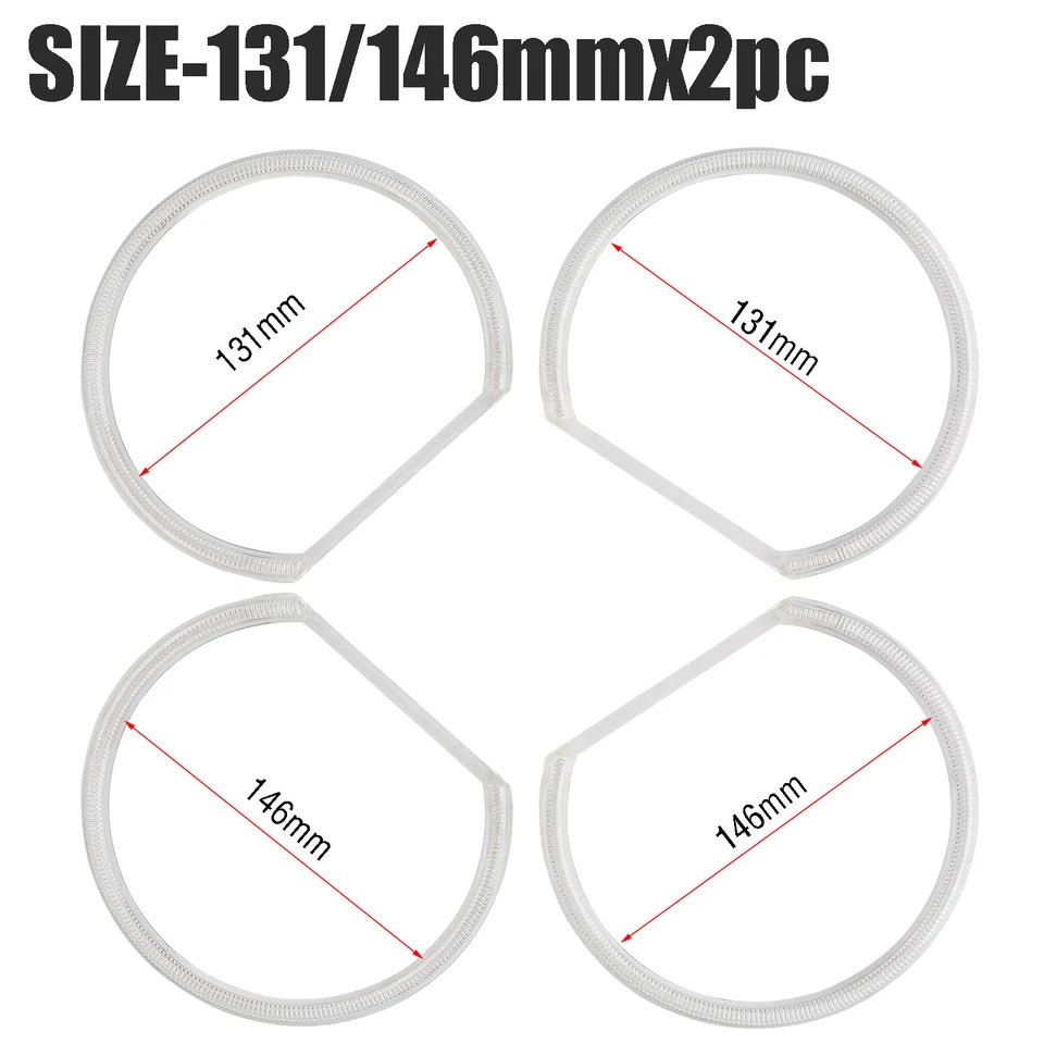 LED Angel Eyes Xenon Standlicht Ringe CCFL Scheinwerfer Für BMW E46 131 146mm. - Bild 4 von 4