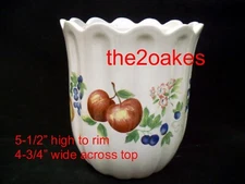 Corelle CHUTNEY 5-1/2" high to rim Canister Jay Import Stoneware NO LID Vase