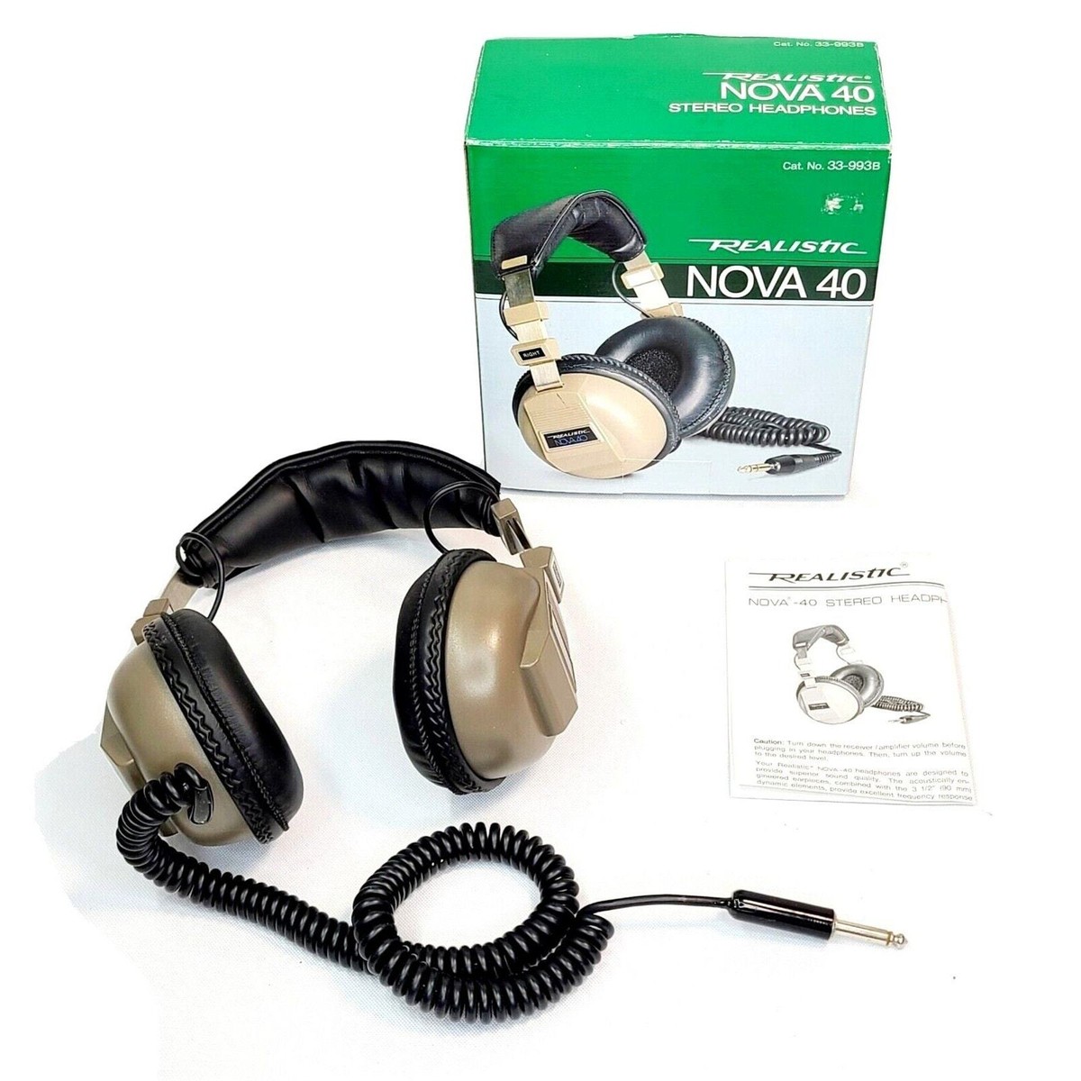 Vintage Realistic NOVA 40 Stereo Headphones #33-993B | eBay