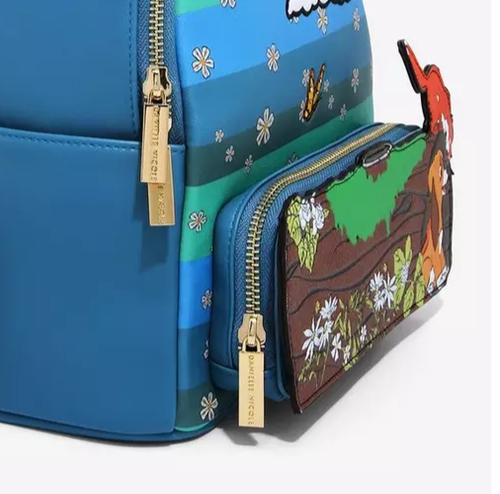 Disney The Fox and the Hound Tod & Copper Log Mini Backpack New - Picture 9 of 9