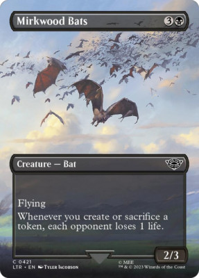 Mirkwood Bats SCENE BORDERLESS, The Lord of the Rings, MTG NM/M
