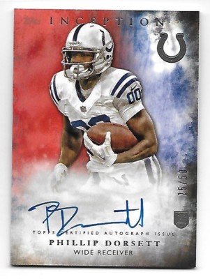 PHILLIP DORSETT 2015 Topps Inception Red Rookie RC Autograph auto /50