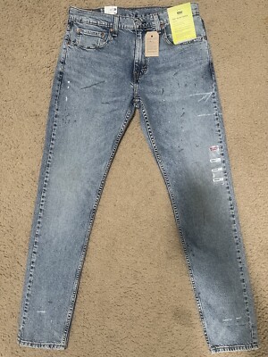 Genuine Levis 512 Slim Taper Fit Stretch Mens Denim Dark Blue Jeans *NEW 2024*