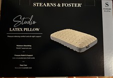 NWT - Stearns  Foster STUDIO Latex Pillow - STANDARD 24  X16  