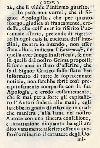 RARE 1763 pamphlet GIUSEPPE CACIOLI defense of GRIMA on sewing instestines - Picture 3 of 3