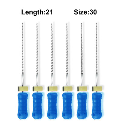 H Files DENTAL H-FILES ENDODONTIC FILE 21 mm LENGTH SIZE 6 8 10 15 20 25 30 35