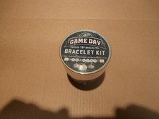 GAME DAY Sport Charm Bracelet kit, Jewelry Making, Beaded Jewelry BLUE  WHITE