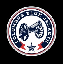 COLUMBUS BLUE JACKETS  Logo Sticker  Puck Stickers Car  NHL Hockey Decal Ice