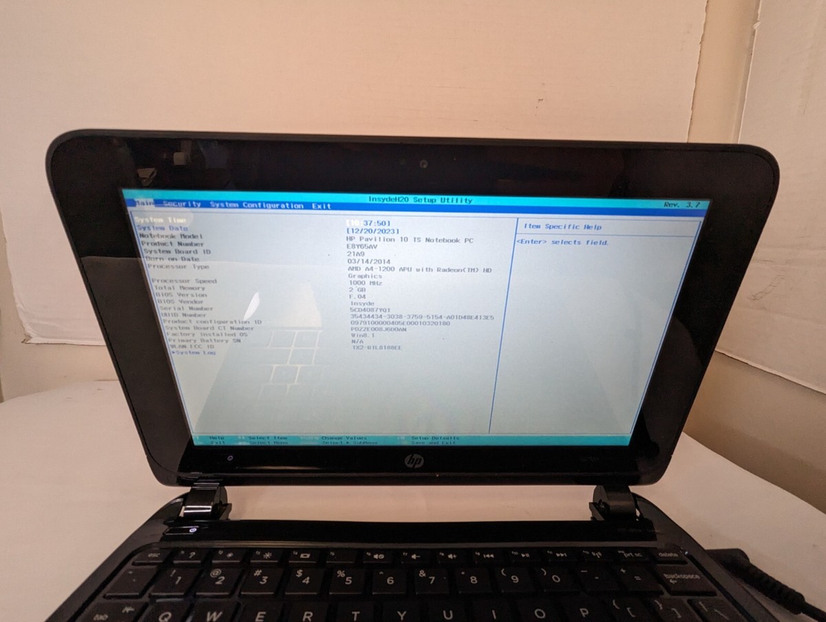 HP 中古ノートパソコン Pavilion 10 HP Pavilion 10 TS 10