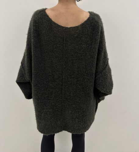 American Vintage Knit Oversized Light Weight Sweater Wool Alpaca Blend Size M/L - Picture 5 of 11