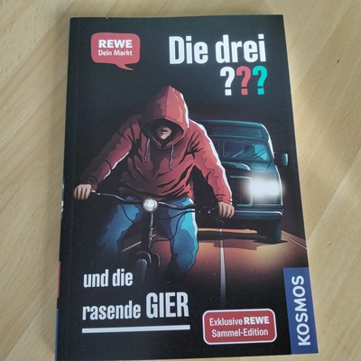 Die 3 ???, und die rasende Gier, Taschenbuch, Kosmos Verlag, ungelesen, neu